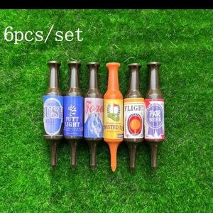 6 piece beer  Bottle golf tees